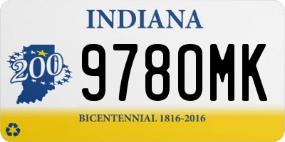 IN license plate 978OMK