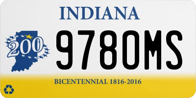 IN license plate 978OMS