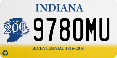 IN license plate 978OMU