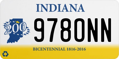 IN license plate 978ONN