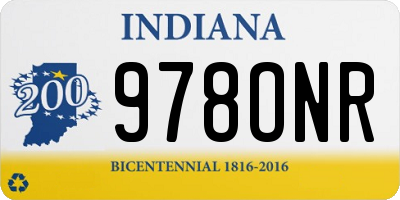 IN license plate 978ONR