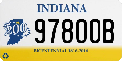IN license plate 978OOB