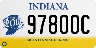 IN license plate 978OOC