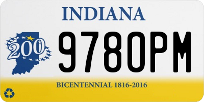 IN license plate 978OPM