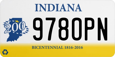 IN license plate 978OPN