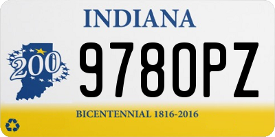 IN license plate 978OPZ