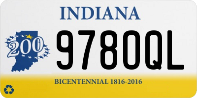 IN license plate 978OQL