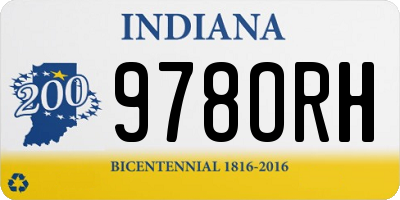 IN license plate 978ORH