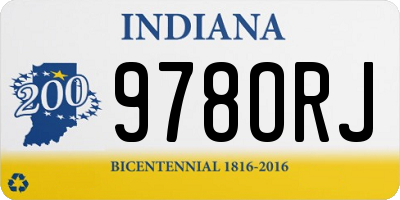 IN license plate 978ORJ