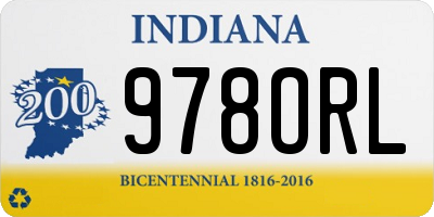 IN license plate 978ORL
