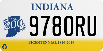 IN license plate 978ORU