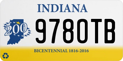 IN license plate 978OTB