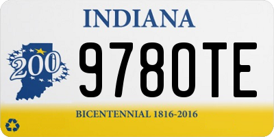IN license plate 978OTE