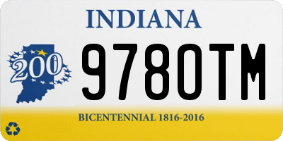 IN license plate 978OTM