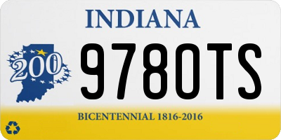 IN license plate 978OTS
