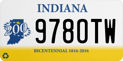 IN license plate 978OTW