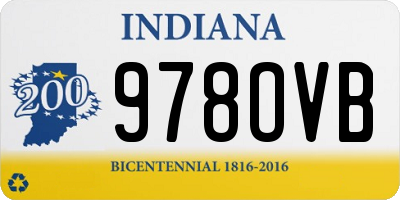 IN license plate 978OVB