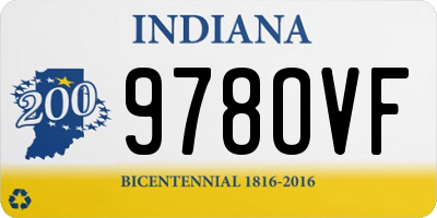 IN license plate 978OVF