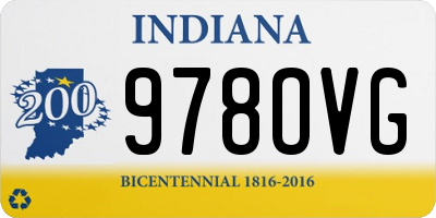 IN license plate 978OVG