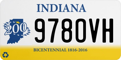 IN license plate 978OVH