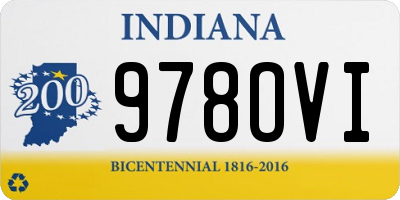 IN license plate 978OVI