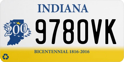 IN license plate 978OVK