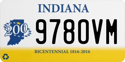 IN license plate 978OVM