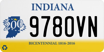 IN license plate 978OVN