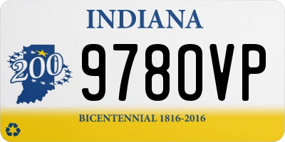 IN license plate 978OVP