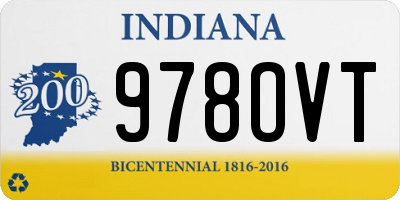 IN license plate 978OVT
