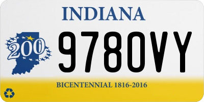 IN license plate 978OVY