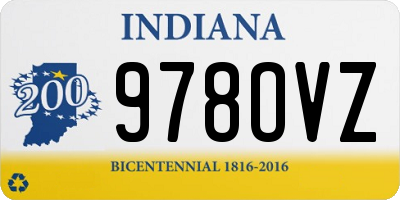 IN license plate 978OVZ