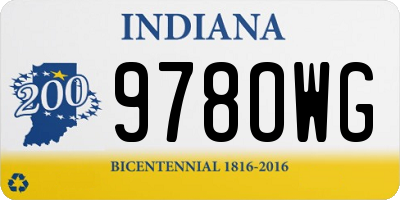 IN license plate 978OWG