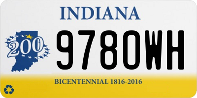 IN license plate 978OWH