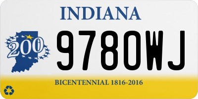 IN license plate 978OWJ