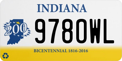 IN license plate 978OWL