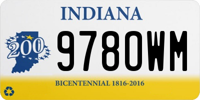 IN license plate 978OWM