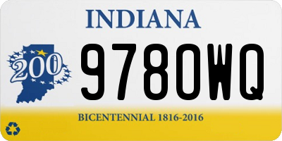 IN license plate 978OWQ