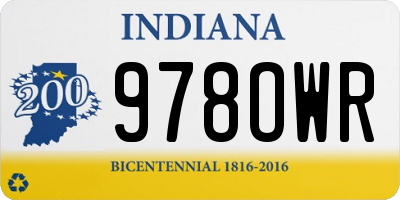 IN license plate 978OWR