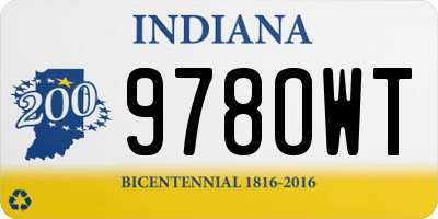 IN license plate 978OWT