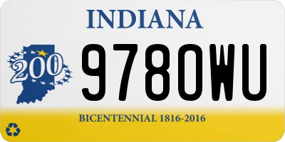 IN license plate 978OWU