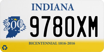 IN license plate 978OXM
