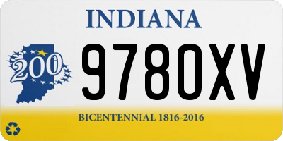 IN license plate 978OXV
