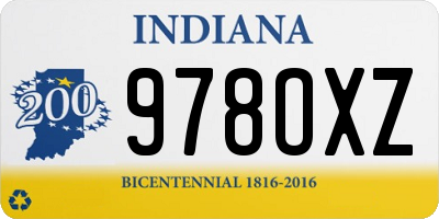 IN license plate 978OXZ