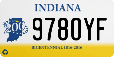 IN license plate 978OYF