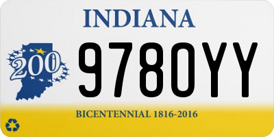 IN license plate 978OYY