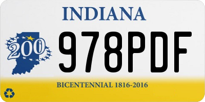 IN license plate 978PDF