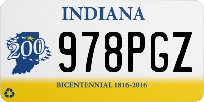 IN license plate 978PGZ