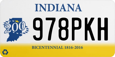 IN license plate 978PKH