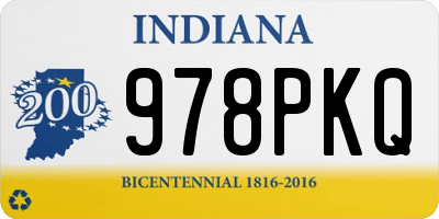 IN license plate 978PKQ